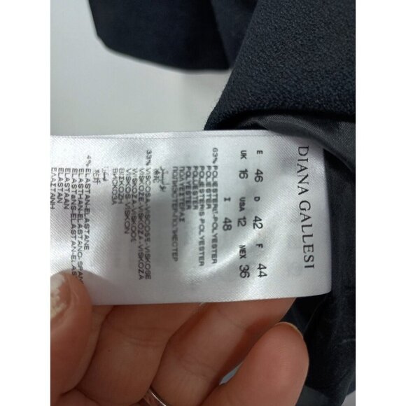 Diana Gallesi Womens Shift Dress Size 12 Black Keyhole Capsule Timeless Luxury - Picture 9 of 13